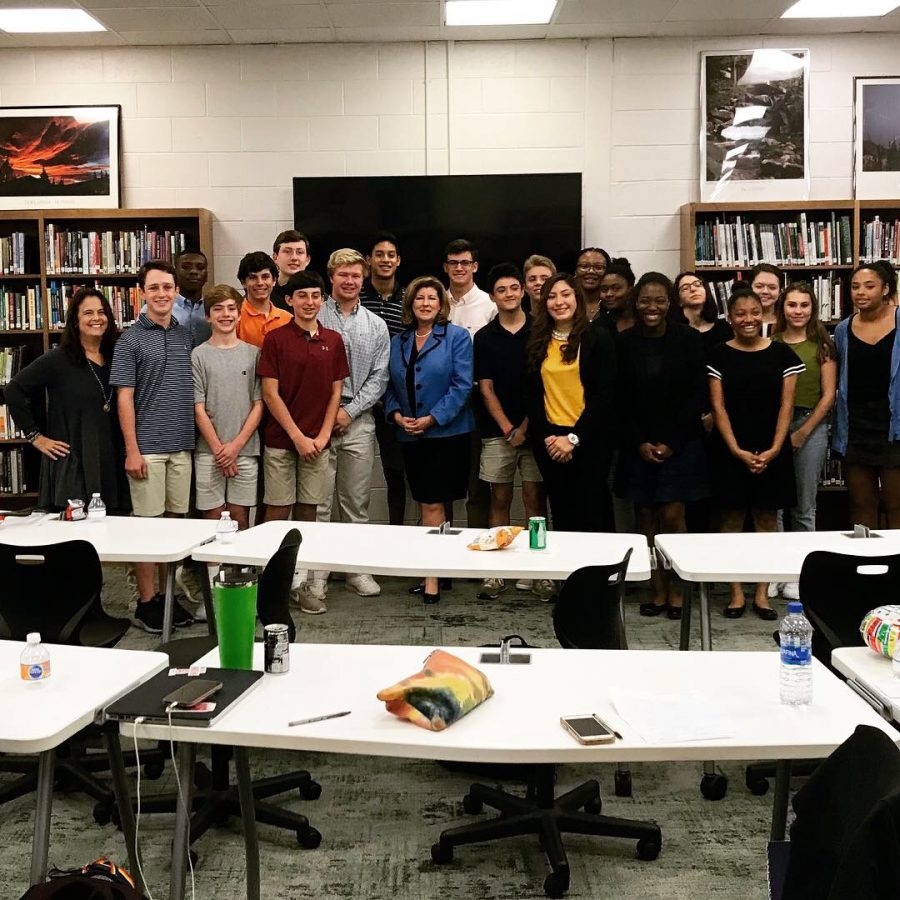 Congressional Youth Council meets with former Congresswoman Karen Handel to learn about the process of becoming Georgias sixth district representative. Credit:Beatriz Estevez