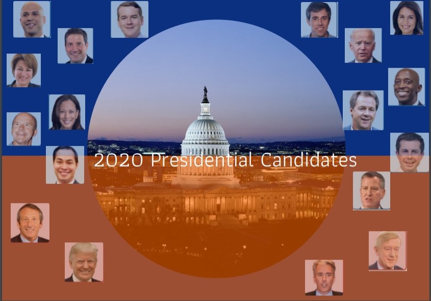 A look into the candidates running for president in this up coming 2020 election. Credit: Ava Weinreb