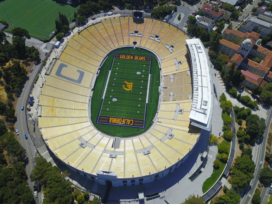 An aerial image where Cal Berkeleys football team plays football.
Photo by:  Anthony Hall on Unsplash 
