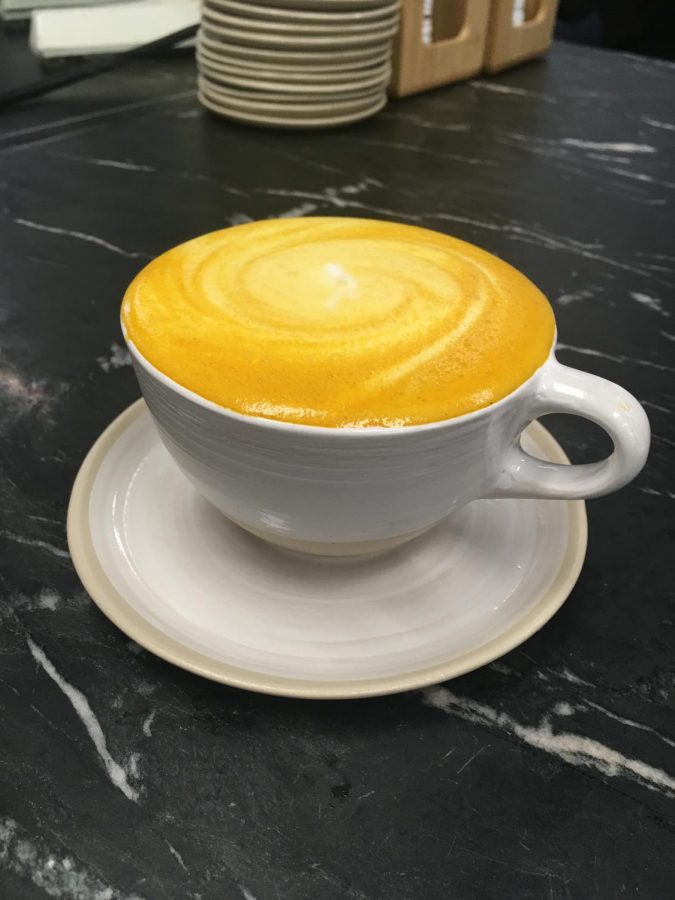 A turmeric tea latte, a great alternative if you don’t like coffee.
Credit:Bridget Frame