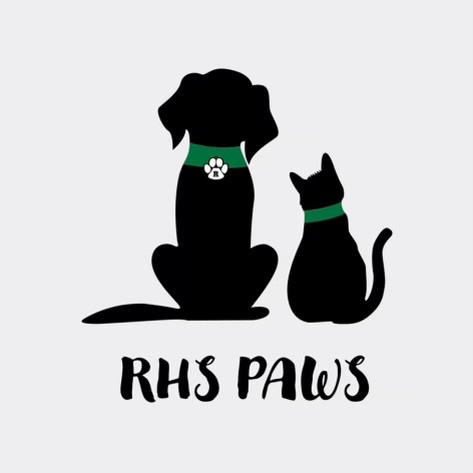 RHS Paws official logo created by club sponsor, Ms. Hoza.
