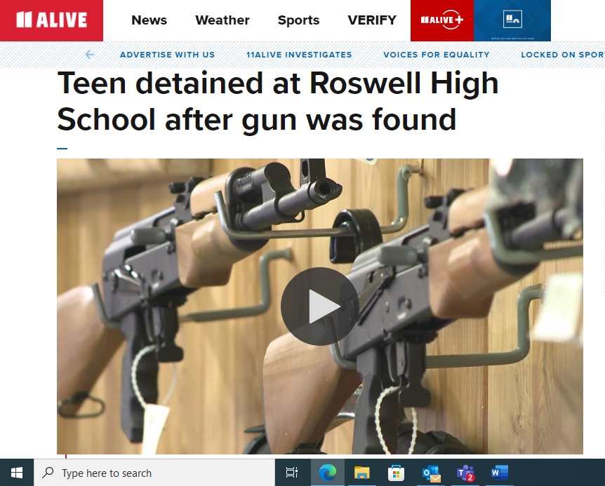 11 Alive Spreads False News about Roswell High    