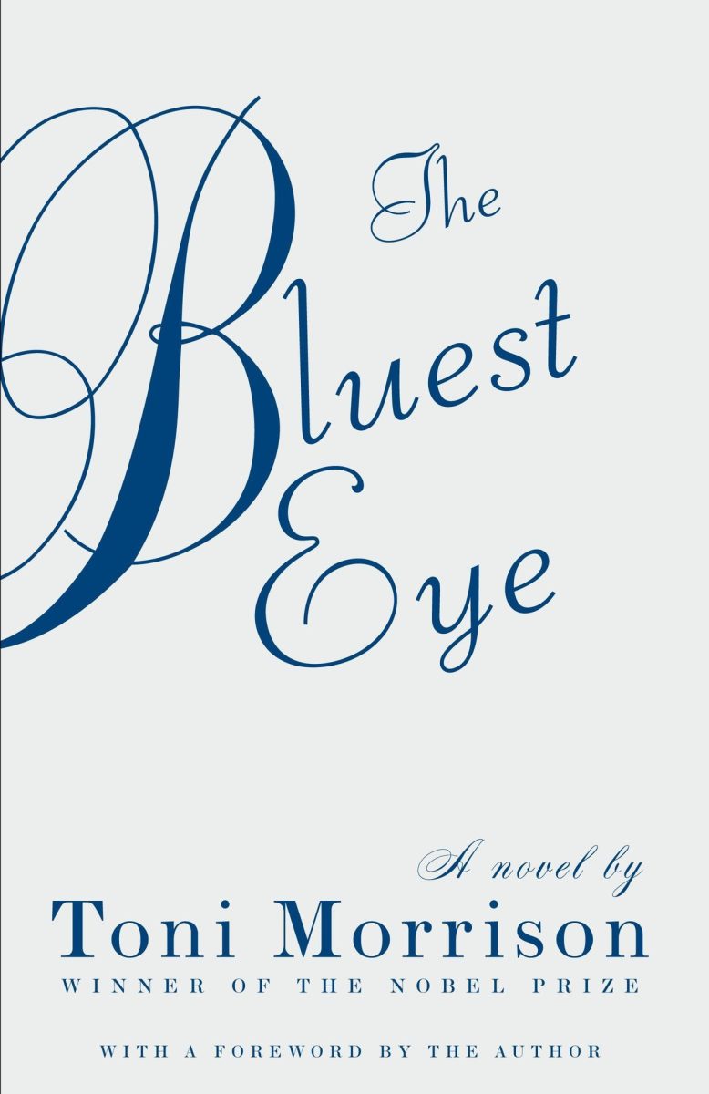  Toni Morrison wills the reader to think beyond their understanding of what is ugly about the world in “The Bluest Eye.” Pecola’s self-hatred goes past the desire to possess blue eyes the same shade as the cover’s text. (Credit: Carol Devine Carson and Vintage International)

