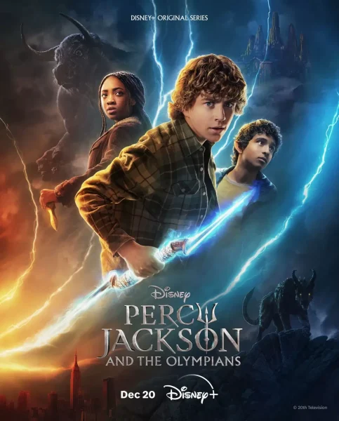 Cover art for the new Percy Jackson and The Olympian TV show based on the book series. (Credit: Disney+)