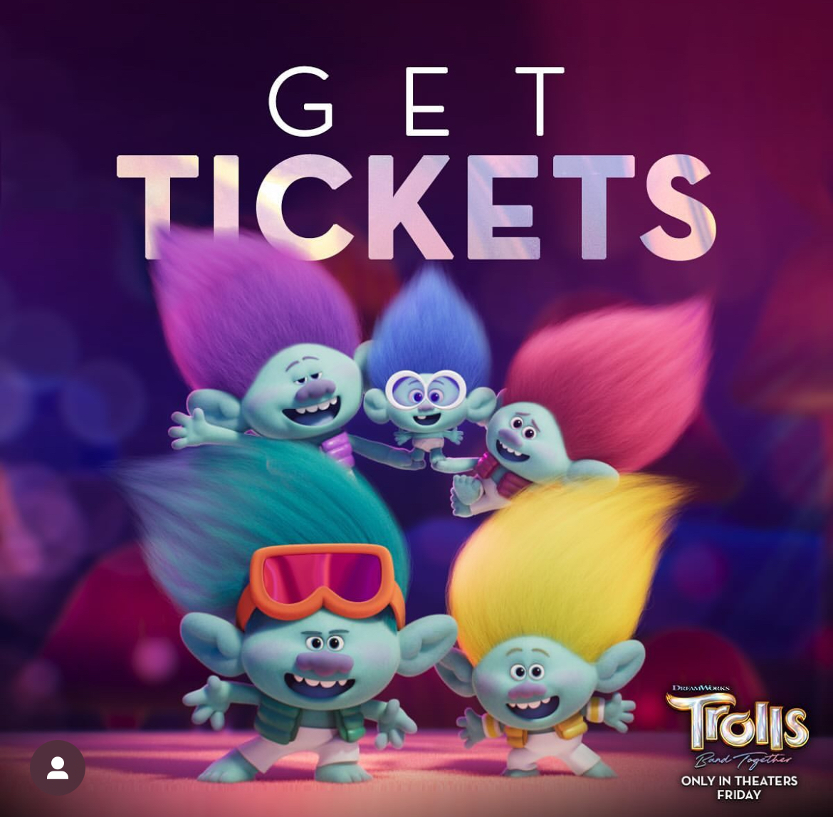 The official Trolls Instagram advertising the movie with the fun characters before it came out. (Credit: @trolls on Instagram)