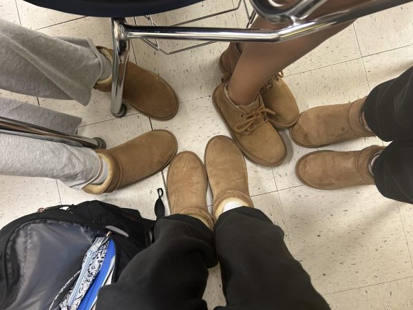 While Ugg Mini Boots are the most common sight in the hallways, the brand offers different kinds of shoes which catch teenagers eyes. (Credit: Abby Barnes)